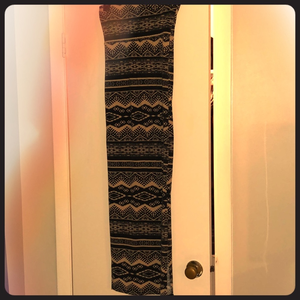Tribal print long skirt